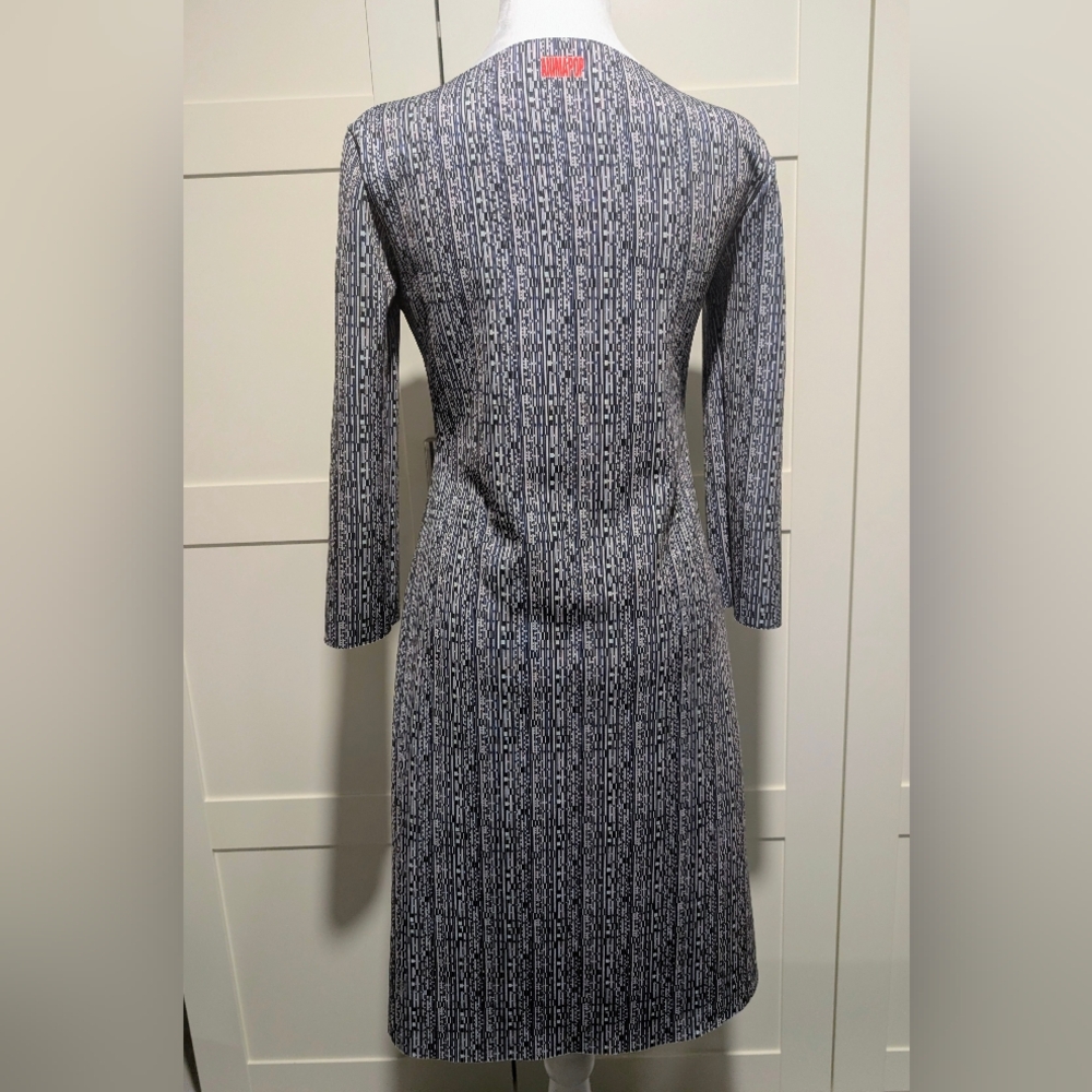 Animapop -M- Photoprint Reversible Longsleeve Lazer Cut Scuba Dress - Picture 10 of 11